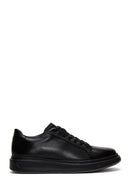 Men's Black Leather Thick Soled Sneaker | Derimod Men's Black Leather Thick Soled Sneaker | Derimod