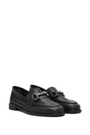 Kadın Siyah Toka Detaylı Deri Maskülen Loafer | Derimod Kadın Siyah Toka Detaylı Deri Maskülen Loafer | Derimod