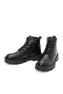 Men's Black Zippered Leather Casual Boots | Derimod Men's Black Zippered Leather Casual Boots | Derimod