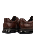 Erkek Kahverengi Bağcıklı Deri Casual Sneaker | Derimod Erkek Kahverengi Bağcıklı Deri Casual Sneaker | Derimod