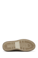 Men's Beige Lace-Up Suede Leather Sneaker | Derimod Men's Beige Lace-Up Suede Leather Sneaker | Derimod