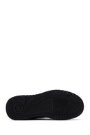 Men's Black Leather Thick Soled Sneaker | Derimod Men's Black Leather Thick Soled Sneaker | Derimod