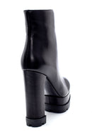 Women's Leather Platform Heeled Boots | Derimod Women's Leather Platform Heeled Boots | Derimod