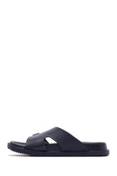 Men's Navy Blue Slippers | Derimod Men's Navy Blue Slippers | Derimod