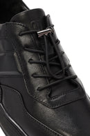 Men's Black Lace-up Leather Sneaker | Derimod Men's Black Lace-up Leather Sneaker | Derimod
