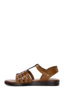 Women's Tan Ankle Strap Leather Bodrum Sandals | Derimod Women's Tan Ankle Strap Leather Bodrum Sandals | Derimod