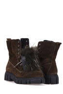 Women's Feather Suede Boots | Derimod Women's Feather Suede Boots | Derimod