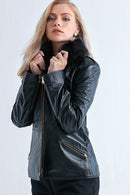 Karen Women's Leather Jacket | Derimod Karen Women's Leather Jacket | Derimod