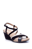 Women's Wedge Heeled Suede Sandals | Derimod Women's Wedge Heeled Suede Sandals | Derimod