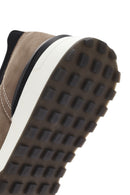 Men's Beige Thick Sole Lace Up Leather Casual Sneaker | Derimod Men's Beige Thick Sole Lace Up Leather Casual Sneaker | Derimod