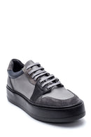 Erkek Deri Süet Detaylı Sneaker | Derimod Erkek Deri Süet Detaylı Sneaker | Derimod