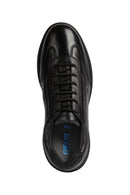 Geox Men's Black Spherica Ec2 Lace-Up Leather Casual Sneaker | Derimod Geox Men's Black Spherica Ec2 Lace-Up Leather Casual Sneaker | Derimod