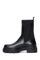 Women's Black Leather Chelsea Boots | Derimod Women's Black Leather Chelsea Boots | Derimod