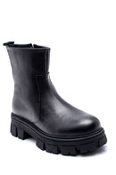 Women's Leather Zippered High Heel Boots | Derimod Women's Leather Zippered High Heel Boots | Derimod