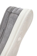 Men's Gray Lace-up Suede Leather Casual Shoes | Derimod Men's Gray Lace-up Suede Leather Casual Shoes | Derimod