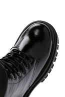 Women's Black Patent Leather Thick Soled Boots | Derimod Women's Black Patent Leather Thick Soled Boots | Derimod