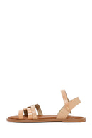 Women's Powder Ankle Strap Leather Bodrum Sandals | Derimod Women's Powder Ankle Strap Leather Bodrum Sandals | Derimod