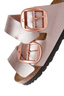 Birkenstock Kadın Bakır Deri Arizona BB Metallic Tokalı Terlik | Derimod Birkenstock Kadın Bakır Deri Arizona BB Metallic Tokalı Terlik | Derimod