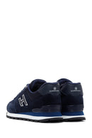Hammer Jack Men's Navy Blue Peru Suede Leather Sneaker | Derimod Hammer Jack Men's Navy Blue Peru Suede Leather Sneaker | Derimod