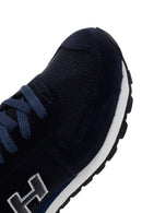 Hammer Jack Men's Navy Blue Peru Suede Leather Sneaker | Derimod Hammer Jack Men's Navy Blue Peru Suede Leather Sneaker | Derimod
