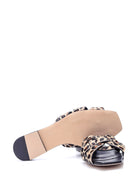 Women's Leopard Patterned Slippers | Derimod Women's Leopard Patterned Slippers | Derimod