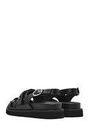 Women's Black Buckle Sandals | Derimod Women's Black Buckle Sandals | Derimod