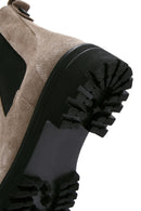Women's Mink Suede Leather Chelsea Boots | Derimod Women's Mink Suede Leather Chelsea Boots | Derimod