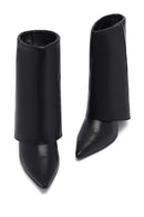 Woman Black Stiletto Heels Leather Boat | Derimod Woman Black Stiletto Heels Leather Boat | Derimod