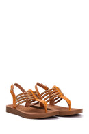 Women's Tan Flip Flops Sandals | Derimod Women's Tan Flip Flops Sandals | Derimod