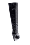 Women's Leather Thin Heeled Boots | Derimod Women's Leather Thin Heeled Boots | Derimod