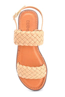 Kadın Örgü Detaylı Casual Sandalet | Derimod Kadın Örgü Detaylı Casual Sandalet | Derimod