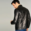 Alves Men's Leather Jacket | Derimod Alves Men's Leather Jacket | Derimod