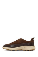 Men's Brown Thick-Soled Leather Casual Sneaker | Derimod Men's Brown Thick-Soled Leather Casual Sneaker | Derimod