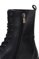 Women's Black Leather Zippered Boots | Derimod Women's Black Leather Zippered Boots | Derimod