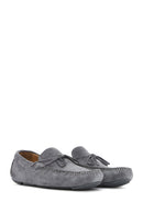 Men's Gray Suede Leather Loafer | Derimod Men's Gray Suede Leather Loafer | Derimod
