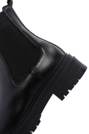 Women's Black Thick Soled Zippered Casual Boots | Derimod Women's Black Thick Soled Zippered Casual Boots | Derimod