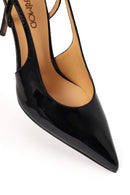 Woman Black Backless High Thin-Heeled Patent Leather Leather Shoes | Derimod Woman Black Backless High Thin-Heeled Patent Leather Leather Shoes | Derimod