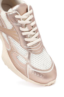 Kadın Pembe Bağcıklı Kalın Tabanlı Sneaker | Derimod Kadın Pembe Bağcıklı Kalın Tabanlı Sneaker | Derimod