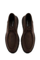 Men's Brown Lace-Up Suede Leather Casual Boots | Derimod Men's Brown Lace-Up Suede Leather Casual Boots | Derimod