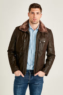 ANGELO MEN'S LEATHER JACKET | Derimod ANGELO MEN'S LEATHER JACKET | Derimod