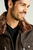ANGELO MEN'S LEATHER JACKET | Derimod ANGELO MEN'S LEATHER JACKET | Derimod