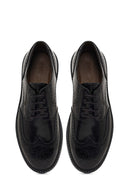 Men's Black Lace-Up Leather Casual Shoes | Derimod Men's Black Lace-Up Leather Casual Shoes | Derimod