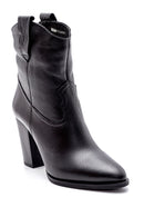 Women's Leather Heeled Boots | Derimod Women's Leather Heeled Boots | Derimod