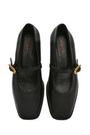 Women's Black Leather Ballerinas | Derimod Women's Black Leather Ballerinas | Derimod