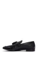 Men's Black Leather Tasseled Classic Loafer | Derimod Men's Black Leather Tasseled Classic Loafer | Derimod