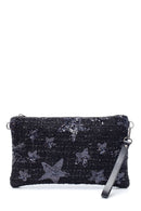 Women's Sequined Star Detailed Portfolio | Derimod Women's Sequined Star Detailed Portfolio | Derimod