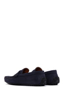 Erkek Lacivert Nubuk Deri Casual Loafer | Derimod Erkek Lacivert Nubuk Deri Casual Loafer | Derimod
