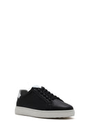 Men's Black Lace-up Leather Sneaker | Derimod Men's Black Lace-up Leather Sneaker | Derimod
