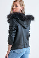 Hera Women's Leather Jacket | Derimod Hera Women's Leather Jacket | Derimod