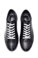 Erkek Siyah Deri Sneaker | Derimod Erkek Siyah Deri Sneaker | Derimod